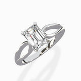 Split Shank Open Gallery Solitaire Ring Engagement Ring
