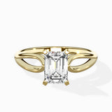 Split Shank Open Gallery Solitaire Ring Engagement Ring