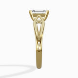 Split Shank Open Gallery Solitaire Ring Engagement Ring