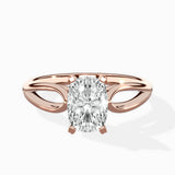 Split Shank Open Gallery Solitaire Ring Engagement Ring