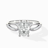 Split Shank Open Gallery Solitaire Ring Engagement Ring