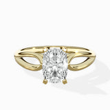 Split Shank Open Gallery Solitaire Ring Engagement Ring