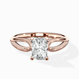 Split Shank Open Gallery Solitaire Ring Engagement Ring