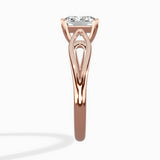 Split Shank Open Gallery Solitaire Ring Engagement Ring