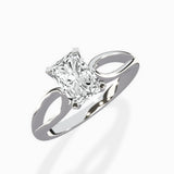Split Shank Open Gallery Solitaire Ring Engagement Ring