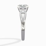 Split Shank Open Gallery Solitaire Ring Engagement Ring