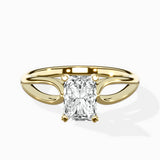 Split Shank Open Gallery Solitaire Ring Engagement Ring