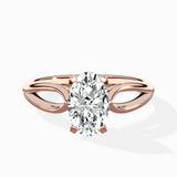 Split Shank Open Gallery Solitaire Ring Engagement Ring