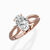 Split Shank Open Gallery Solitaire Ring Engagement Ring