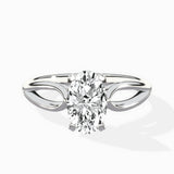 Split Shank Open Gallery Solitaire Ring Engagement Ring