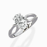 Split Shank Open Gallery Solitaire Ring Engagement Ring