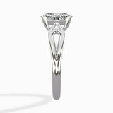 Split Shank Open Gallery Solitaire Ring Engagement Ring
