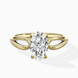 Split Shank Open Gallery Solitaire Ring Engagement Ring