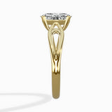 Split Shank Open Gallery Solitaire Ring Engagement Ring
