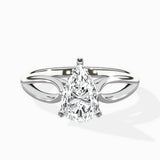 Split Shank Open Gallery Solitaire Ring Engagement Ring