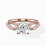 Split Shank Open Gallery Solitaire Ring Engagement Ring