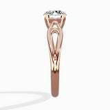 Split Shank Open Gallery Solitaire Ring Engagement Ring