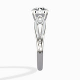 Split Shank Open Gallery Solitaire Ring Engagement Ring