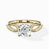 Split Shank Open Gallery Solitaire Ring Engagement Ring