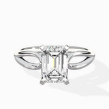 Split Shank Open Gallery Solitaire Ring Engagement Ring