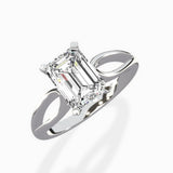 Split Shank Open Gallery Solitaire Ring Engagement Ring
