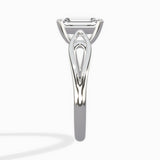 Split Shank Open Gallery Solitaire Ring Engagement Ring