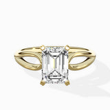 Split Shank Open Gallery Solitaire Ring Engagement Ring