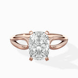 Split Shank Open Gallery Solitaire Ring Engagement Ring