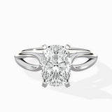 Split Shank Open Gallery Solitaire Ring Engagement Ring