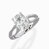 Split Shank Open Gallery Solitaire Ring Engagement Ring