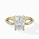 Split Shank Open Gallery Solitaire Ring Engagement Ring