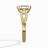 Split Shank Open Gallery Solitaire Ring Engagement Ring