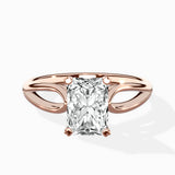 Split Shank Open Gallery Solitaire Ring Engagement Ring