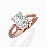 Split Shank Open Gallery Solitaire Ring Engagement Ring