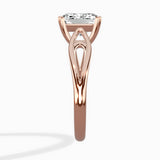 Split Shank Open Gallery Solitaire Ring Engagement Ring