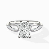 Split Shank Open Gallery Solitaire Ring Engagement Ring