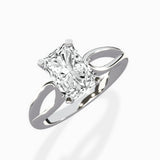 Split Shank Open Gallery Solitaire Ring Engagement Ring