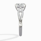 Split Shank Open Gallery Solitaire Ring Engagement Ring