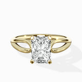 Split Shank Open Gallery Solitaire Ring Engagement Ring