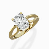 Split Shank Open Gallery Solitaire Ring Engagement Ring