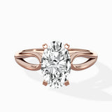 Split Shank Open Gallery Solitaire Ring Engagement Ring