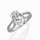 Split Shank Open Gallery Solitaire Ring Engagement Ring