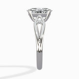Split Shank Open Gallery Solitaire Ring Engagement Ring