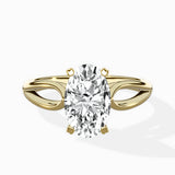 Split Shank Open Gallery Solitaire Ring Engagement Ring