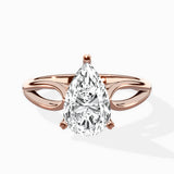 Split Shank Open Gallery Solitaire Ring Engagement Ring