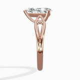 Split Shank Open Gallery Solitaire Ring Engagement Ring