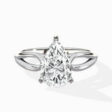 Split Shank Open Gallery Solitaire Ring Engagement Ring
