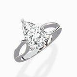 Split Shank Open Gallery Solitaire Ring Engagement Ring