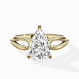 Split Shank Open Gallery Solitaire Ring Engagement Ring