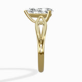 Split Shank Open Gallery Solitaire Ring Engagement Ring